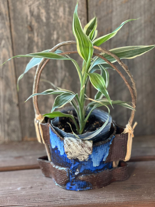 Blue Wash Planter